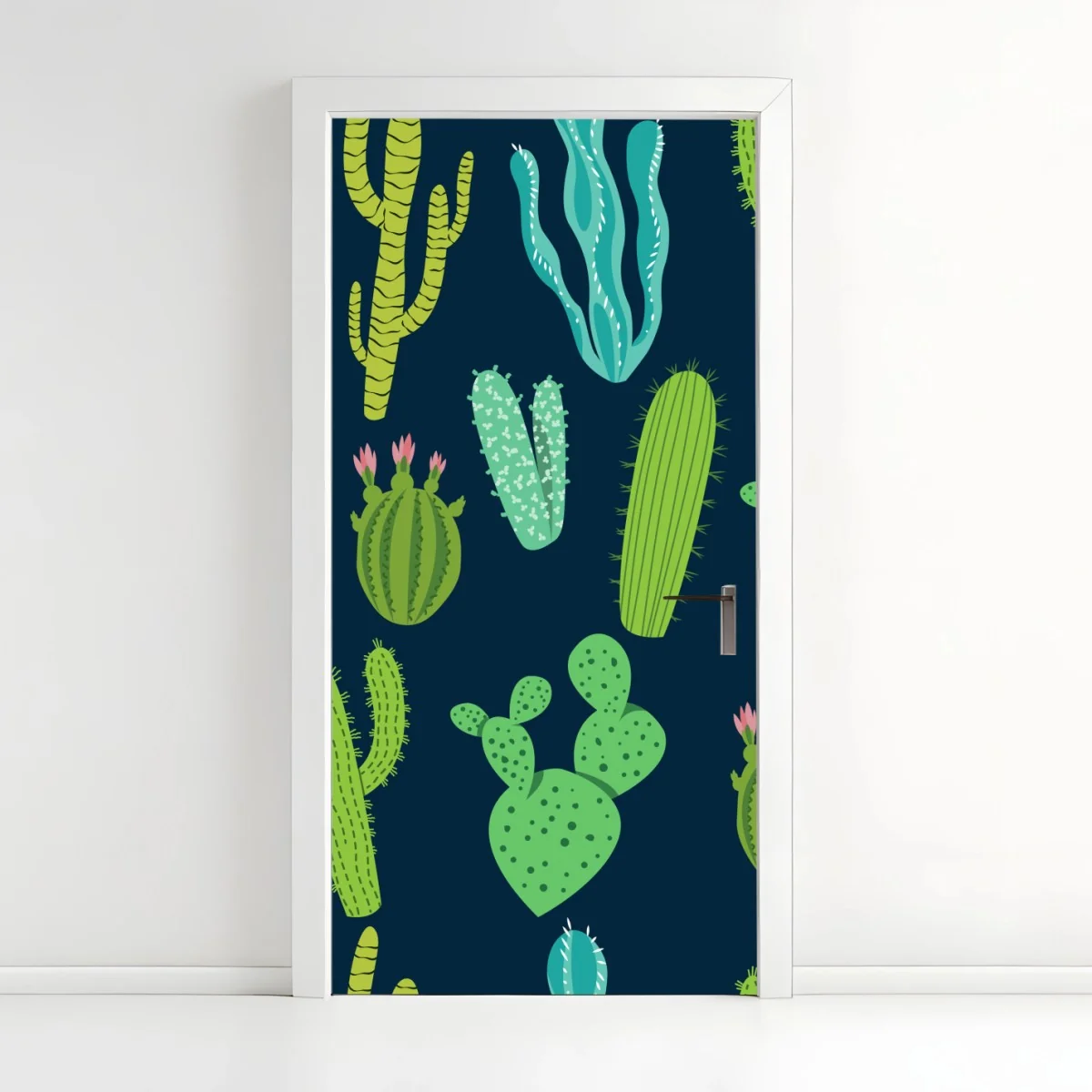 Türaufkleber kaktus- und sukkulentenmuster – Wallnifity®