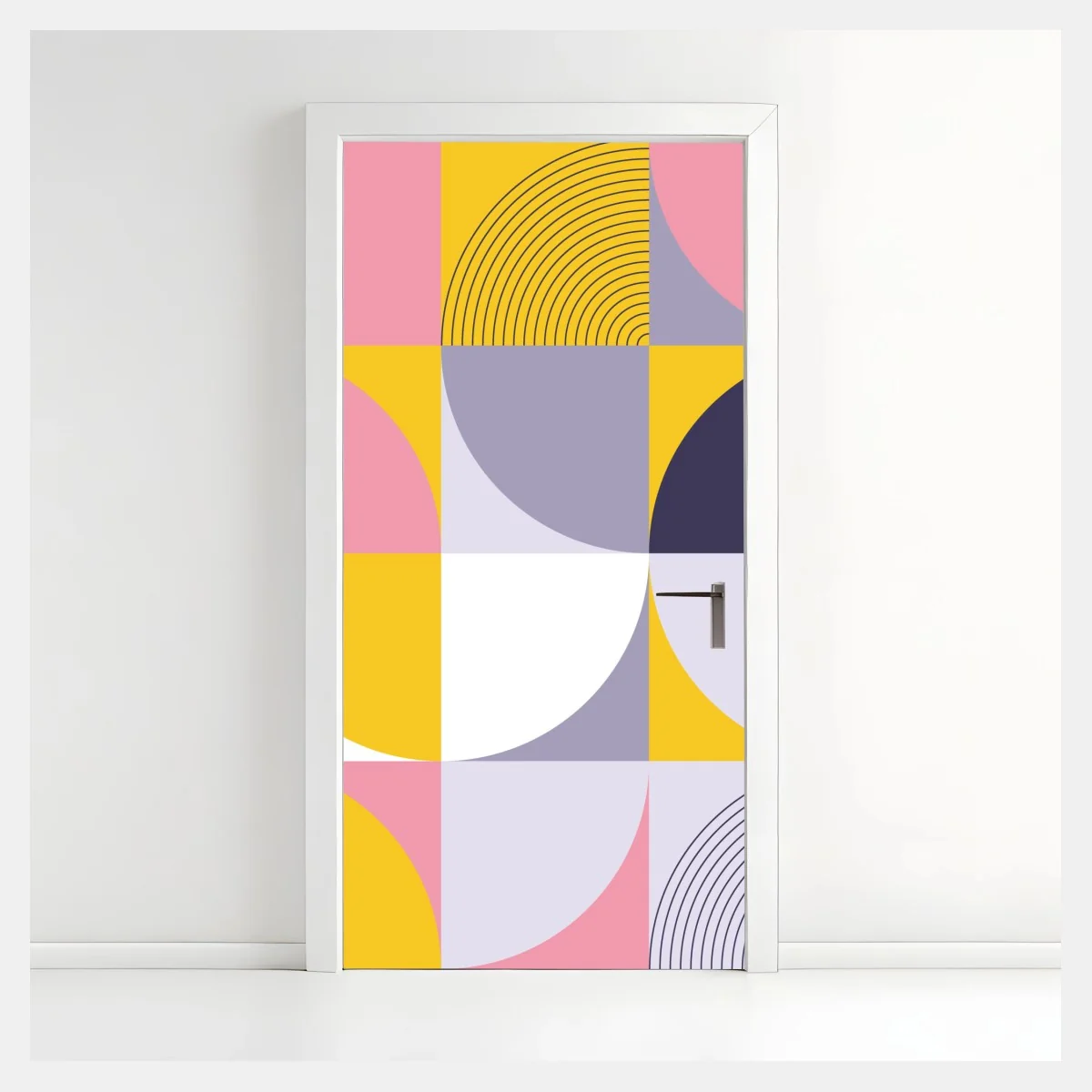 Türaufkleber pastell geometrisches muster – Wallnifity® Türaufkleber pastell geometrisches muster – Wallnifity®