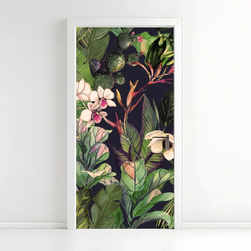 Türaufkleber verspieltes krokodilmuster für kinderzimmer – Wallnifity®