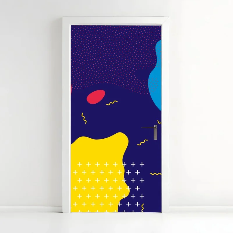 Türaufkleber ruhevoller lotus in graustufen – Wallnifity®