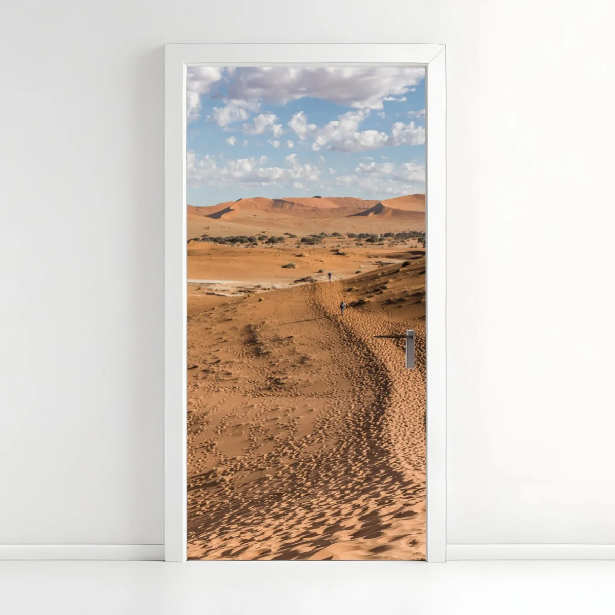 Türaufkleber weite wüstendünen unter blauem himmel – Wallnifity® Türaufkleber weite wüstendünen unter blauem himmel – Wallnifity®