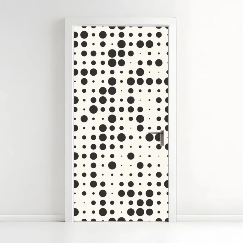 Türaufkleber sonnige grüne wiese unter blauem himmel – Wallnifity®