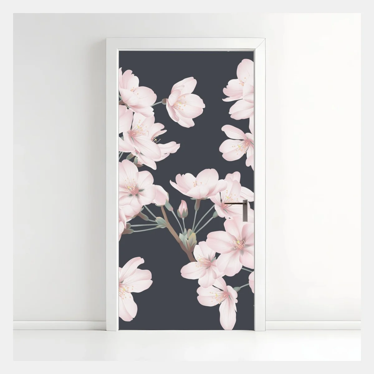 Türaufkleber zartes kirschblütenmuster – Wallnifity® Türaufkleber zartes kirschblütenmuster – Wallnifity®