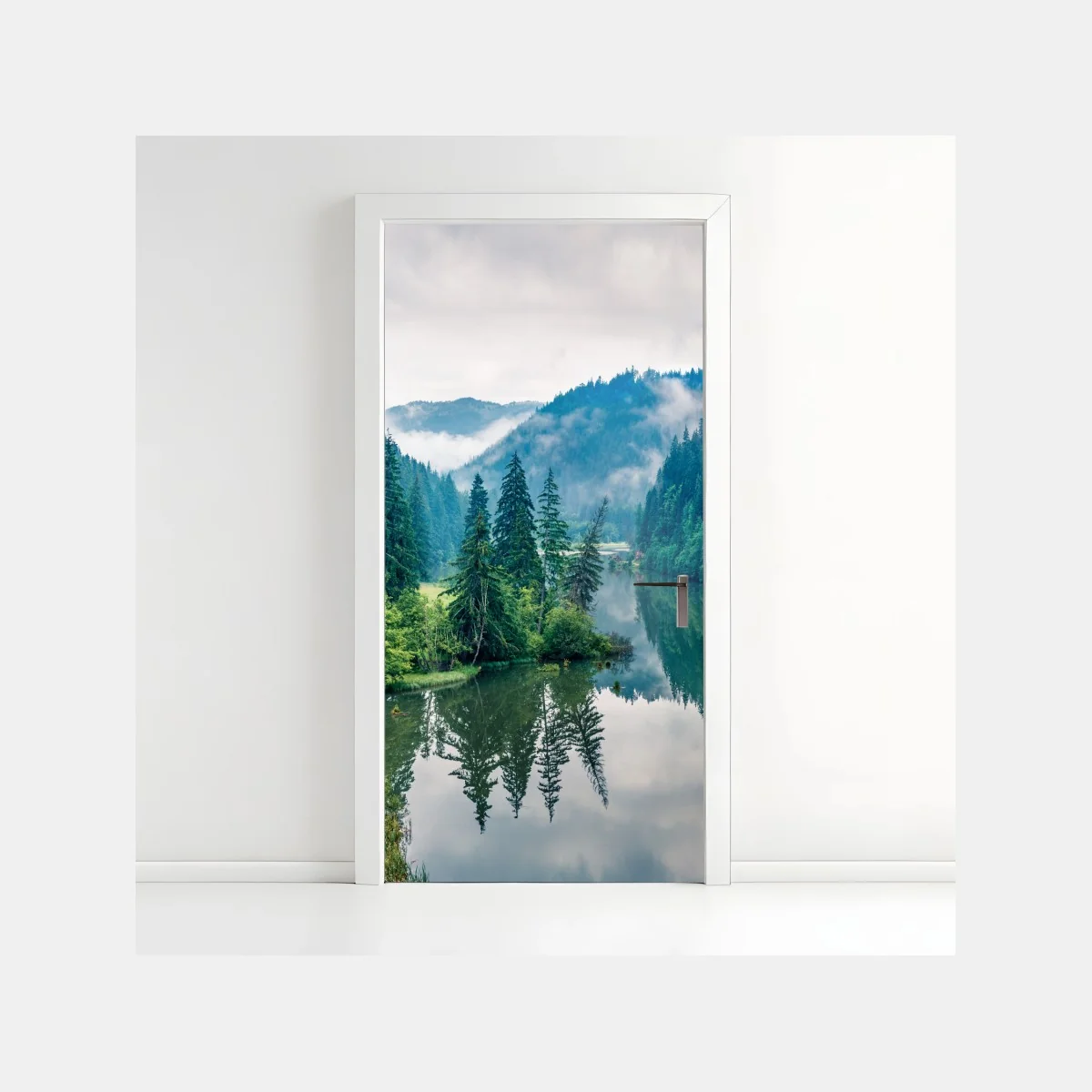 Türaufkleber nebliger morgen am Lacu Rosu – Wallnifity® Türaufkleber nebliger morgen am Lacu Rosu – Wallnifity®