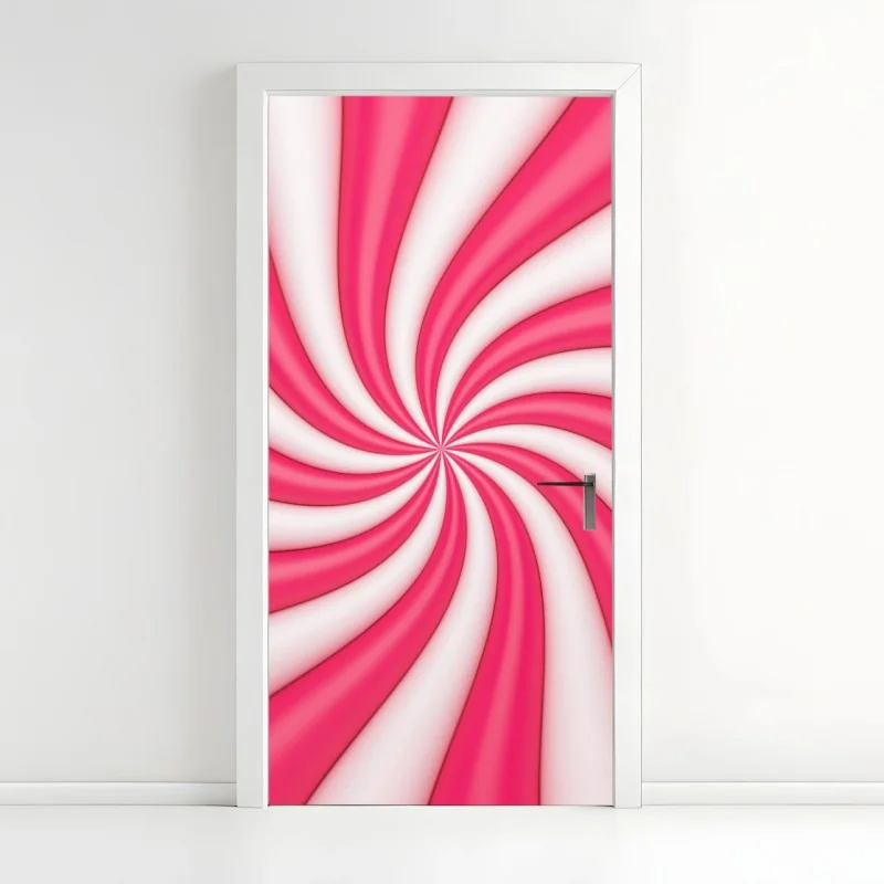 Türaufkleber strukturiertes trockenes blatt nahaufnahme – Wallnifity®