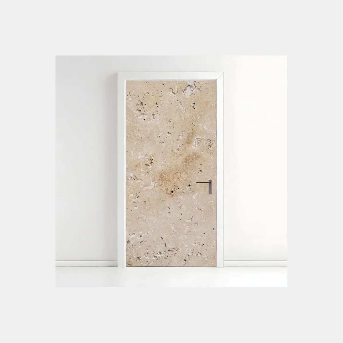 Türaufkleber beige travertin steinstruktur – Wallnifity® Türaufkleber beige travertin steinstruktur – Wallnifity®