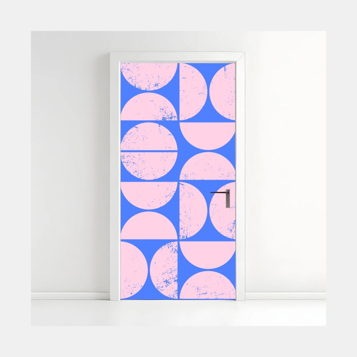 Türaufkleber pastell geometrisches kreismuster – Wallnifity®