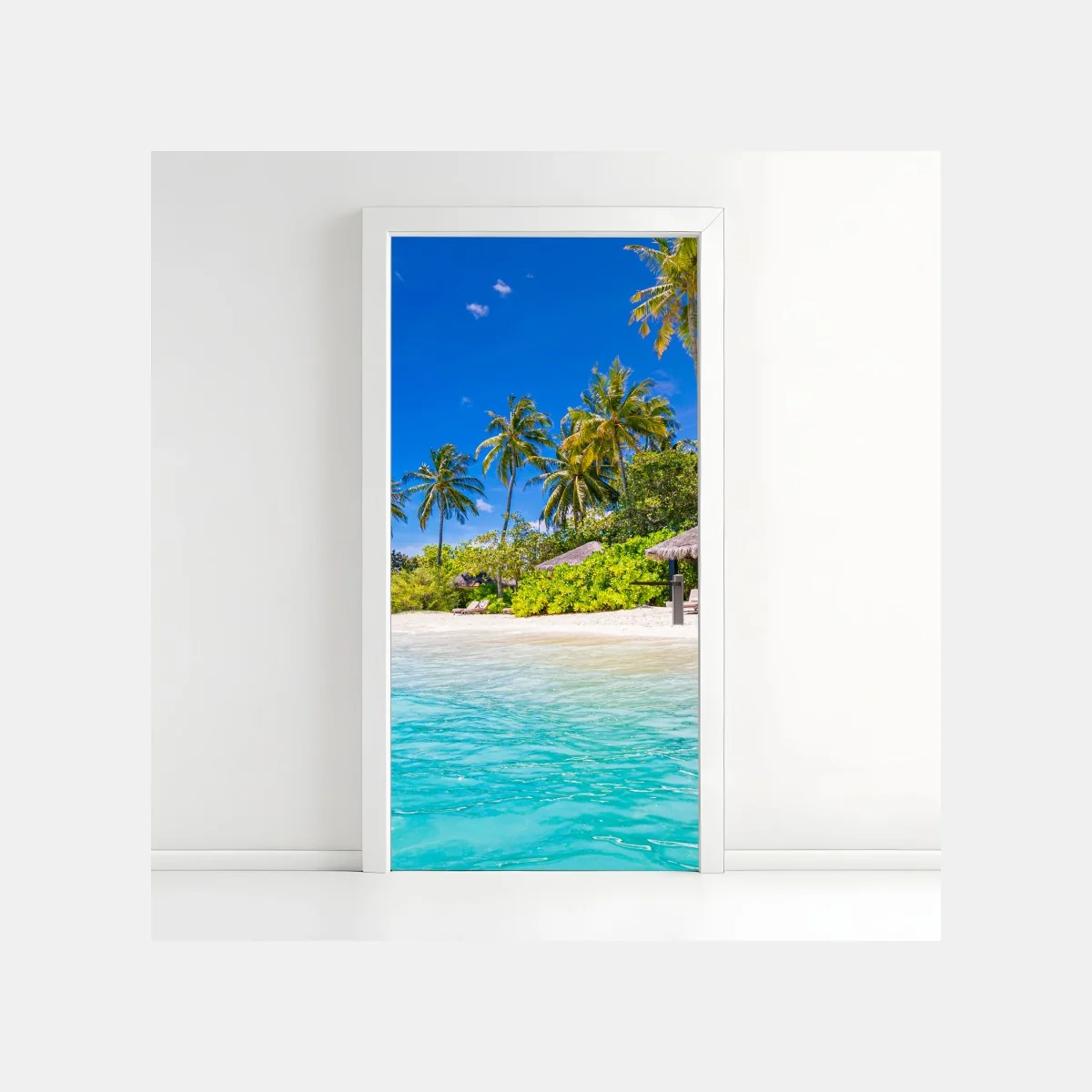 Türaufkleber tropischer türkisstrand – Wallnifity® Türaufkleber tropischer türkisstrand – Wallnifity®