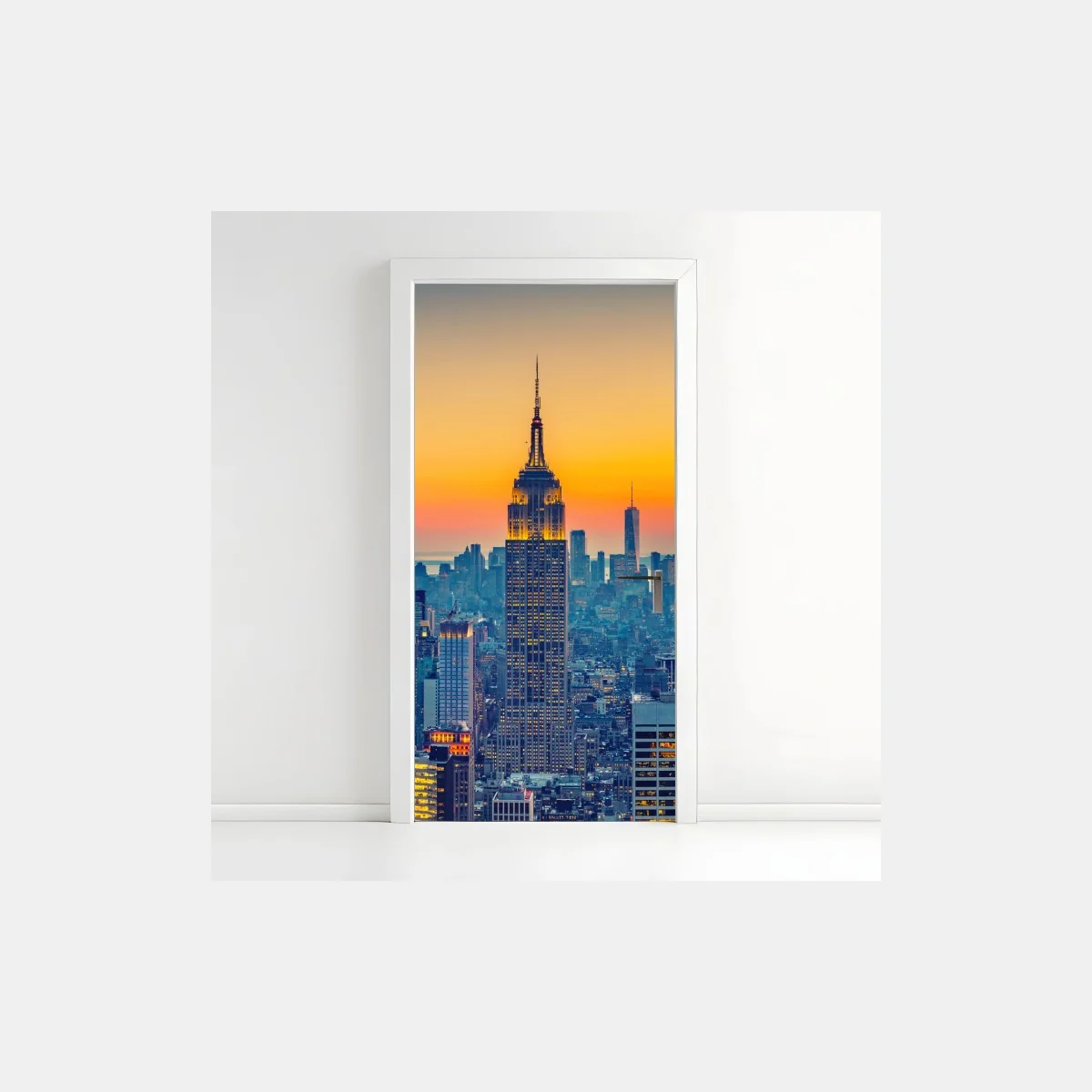 Türaufkleber sonnenuntergang über New York – Wallnifity® Türaufkleber sonnenuntergang über New York – Wallnifity®