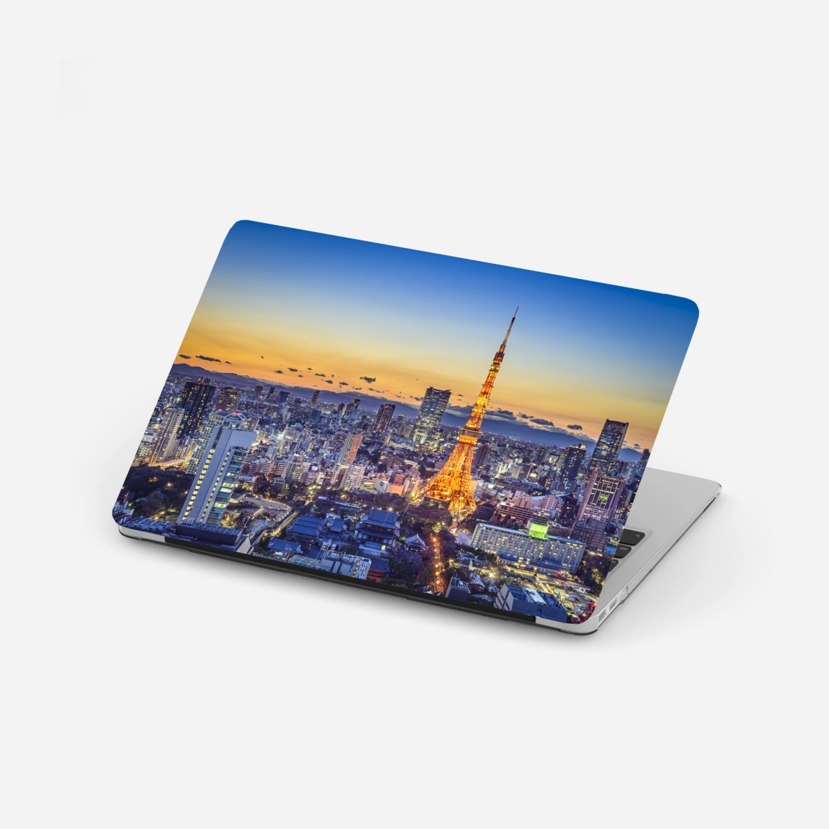 Laptop-Aufkleber Tokyo Tower bei dämmerung – Wallnifity® Laptop-Aufkleber Tokyo Tower bei dämmerung – Wallnifity®