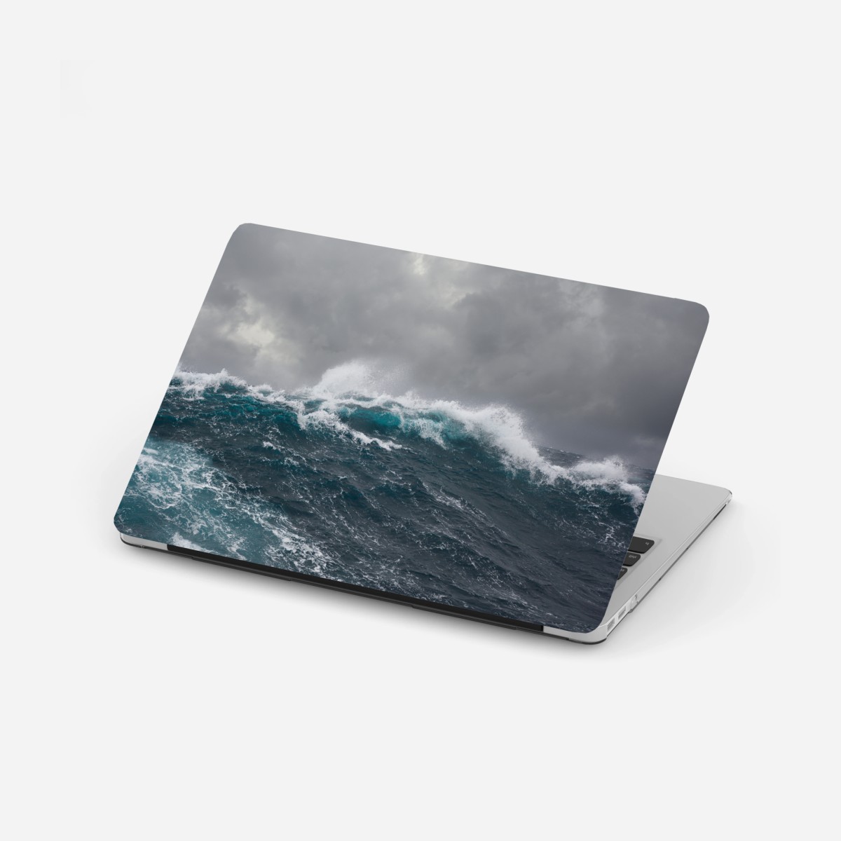 Laptop-Aufkleber stürmisches meer mit brechenden wellen – Wallnifity® Laptop-Aufkleber stürmisches meer mit brechenden wellen – Wallnifity®