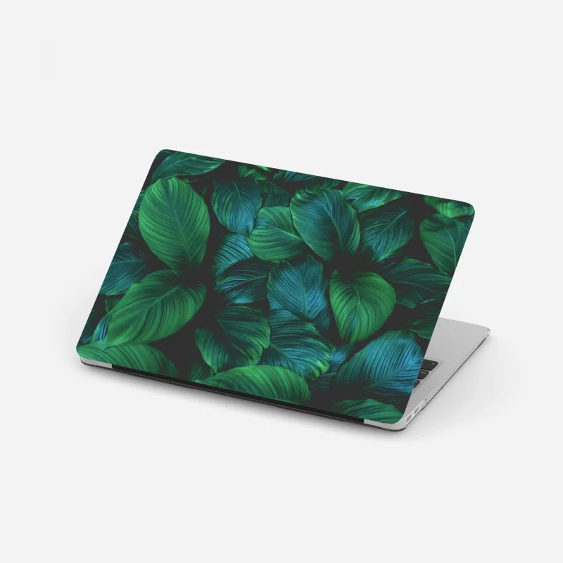 Laptop-Aufkleber üppige tropische blätter