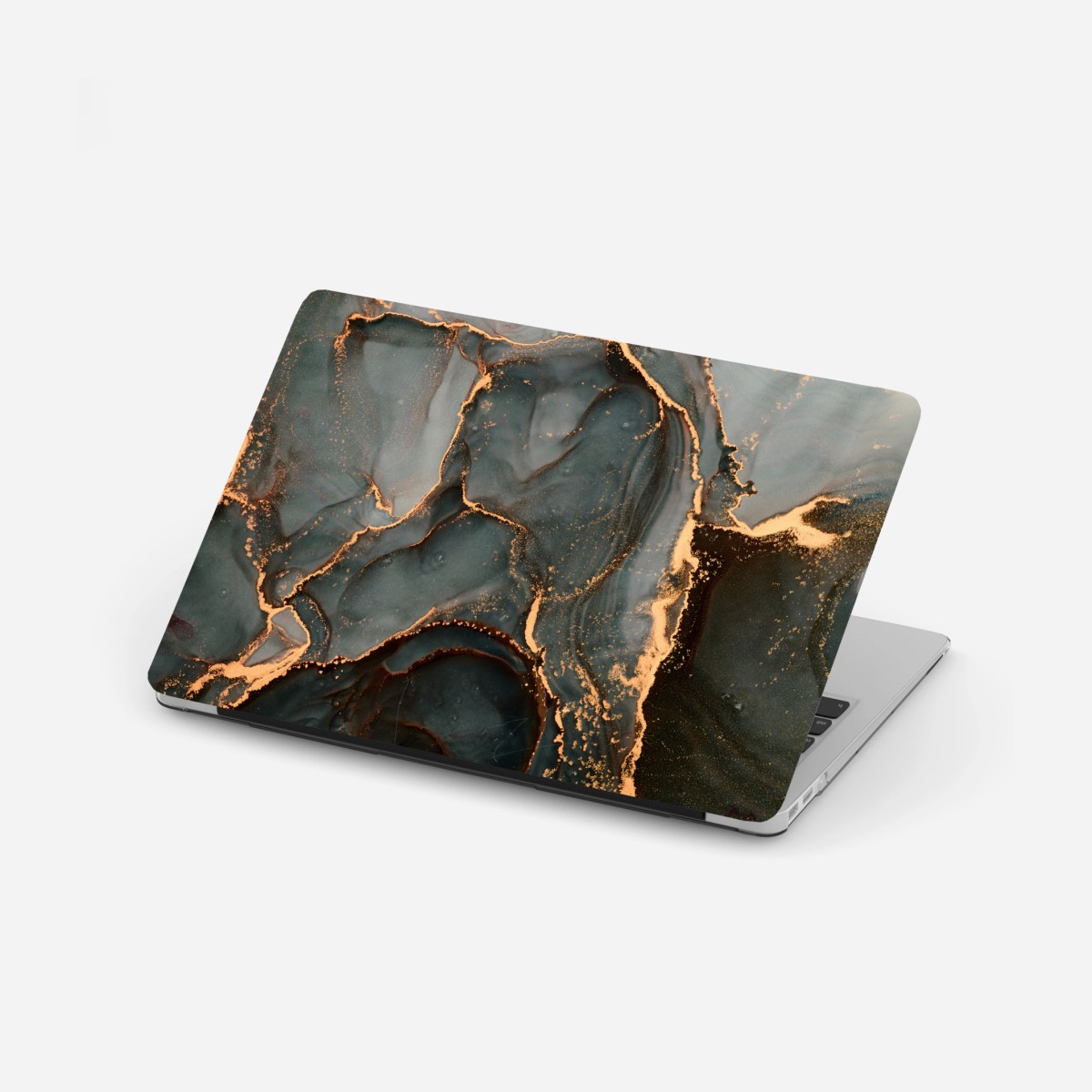 Laptop-Aufkleber luxuriöse türkis abstraktion mit goldenen adern – Wallnifity® Laptop-Aufkleber luxuriöse türkis abstraktion mit goldenen adern – Wallnifity®