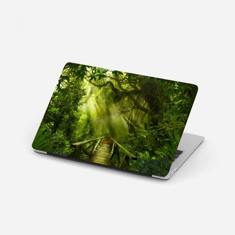 Laptop-Aufkleber tropisches monstera-blattmuster – Wallnifity®