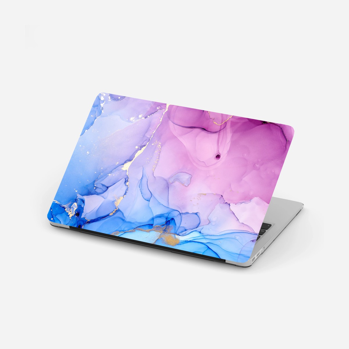 Laptop-Aufkleber rosa und blaue marmorierte abstraktion – Wallnifity® Laptop-Aufkleber rosa und blaue marmorierte abstraktion – Wallnifity®