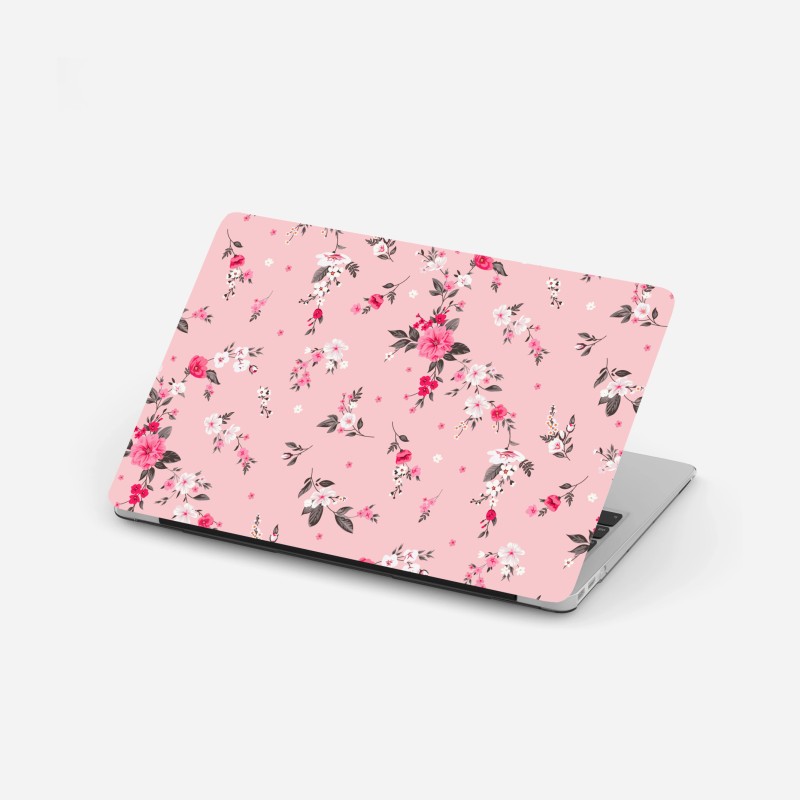 Laptop-Aufkleber zarte pastellblumen in aquarell – Wallnifity®