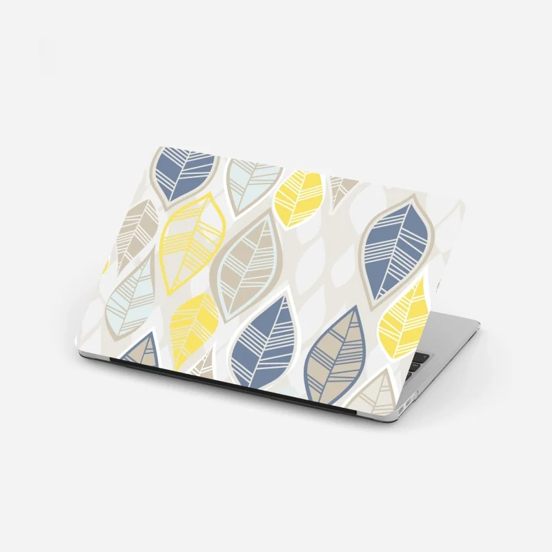 Laptop-Aufkleber sonnenuntergang über grüner wiese – Wallnifity®