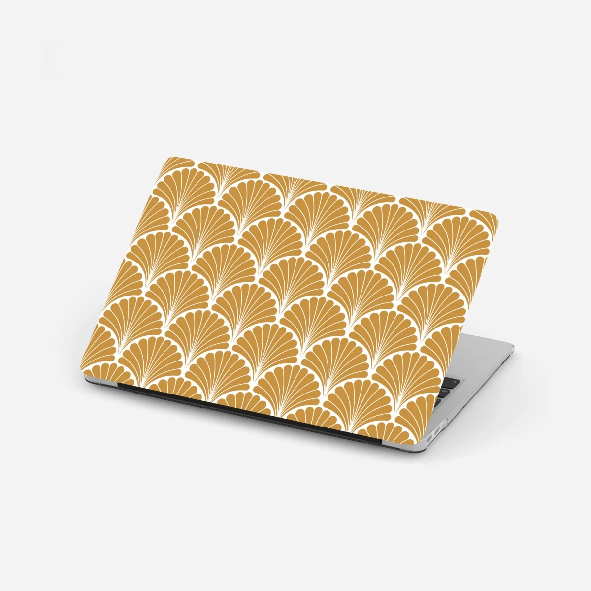Laptop-Aufkleber goldenes fächermuster im art-deco-stil – Wallnifity® Laptop-Aufkleber goldenes fächermuster im art-deco-stil – Wallnifity®