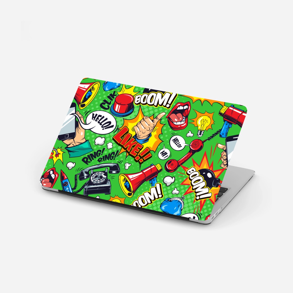 Laptop-Aufkleber comic pop-art explosionsmuster – Wallnifity®