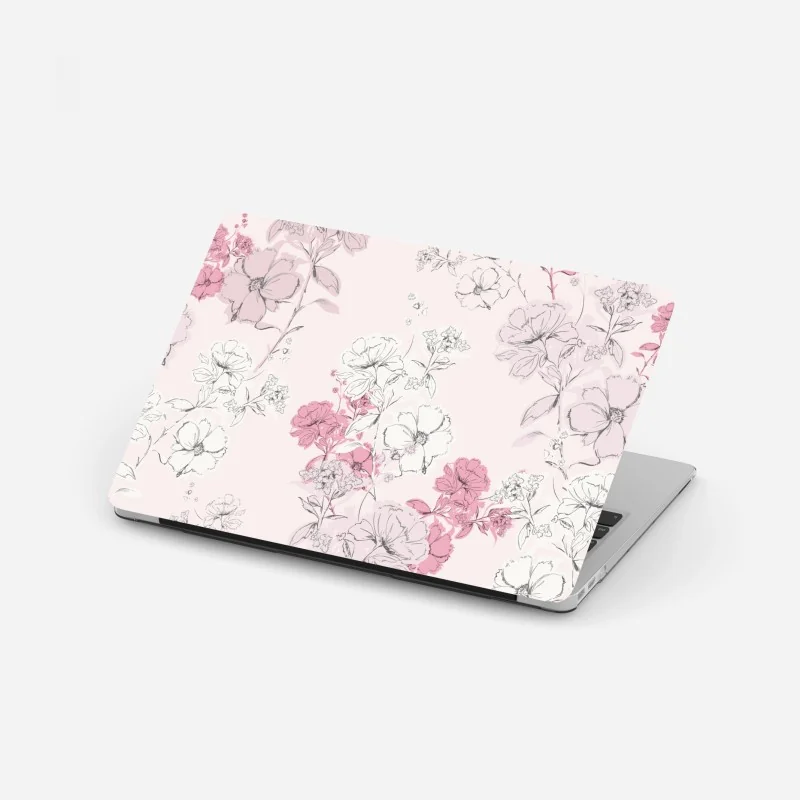 Laptop-Aufkleber botanisches zitronenmuster – Wallnifity®