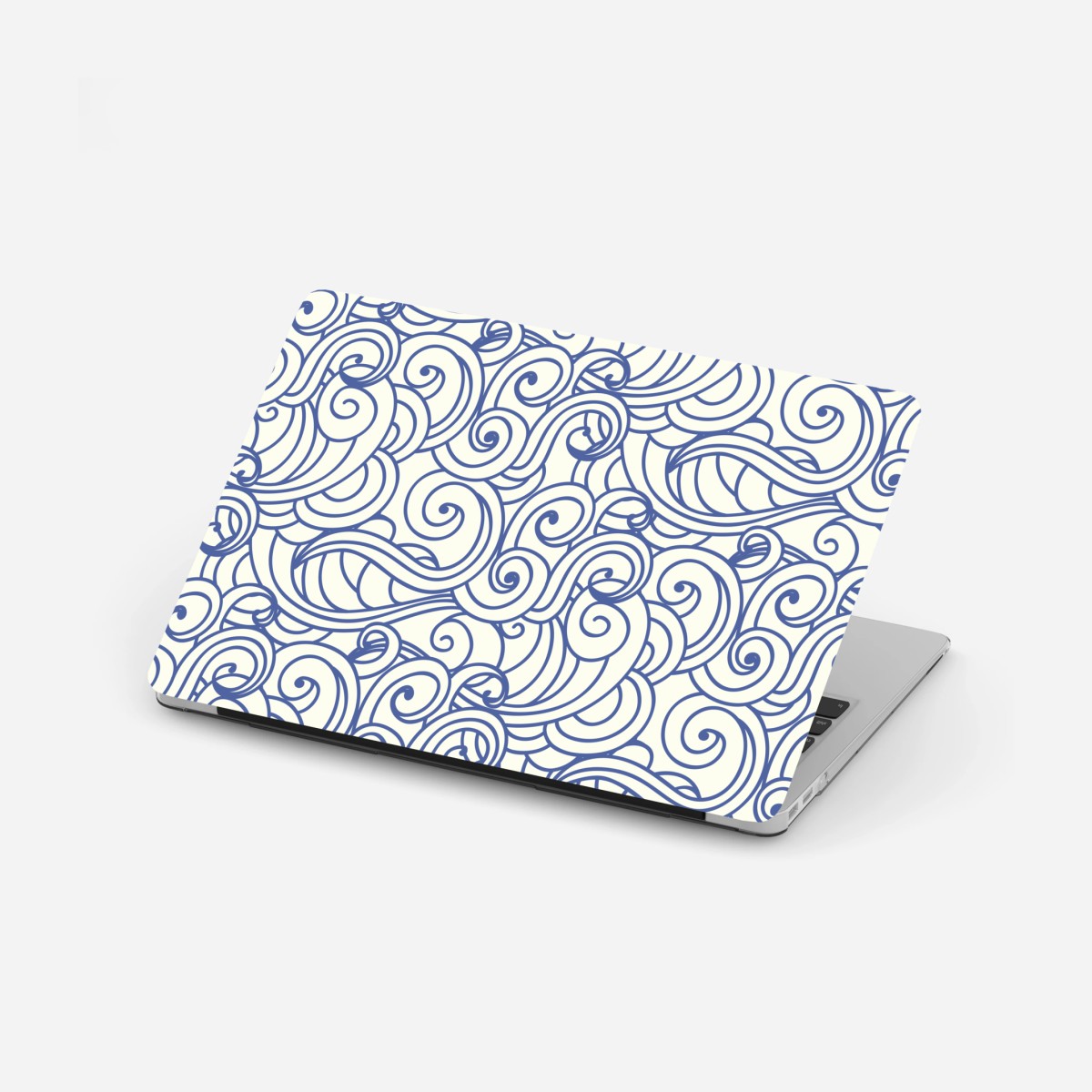 Laptop-Aufkleber nahtloses blaues wirbelmuster – Wallnifity® Laptop-Aufkleber nahtloses blaues wirbelmuster – Wallnifity®