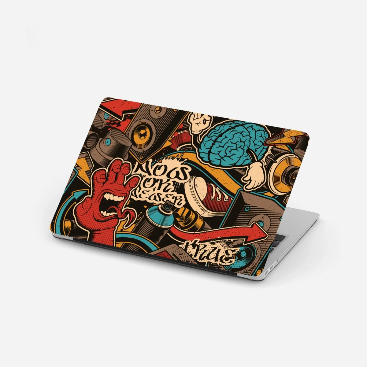 Laptop-Aufkleber urbanes graffiti pop-art collage – Wallnifity®