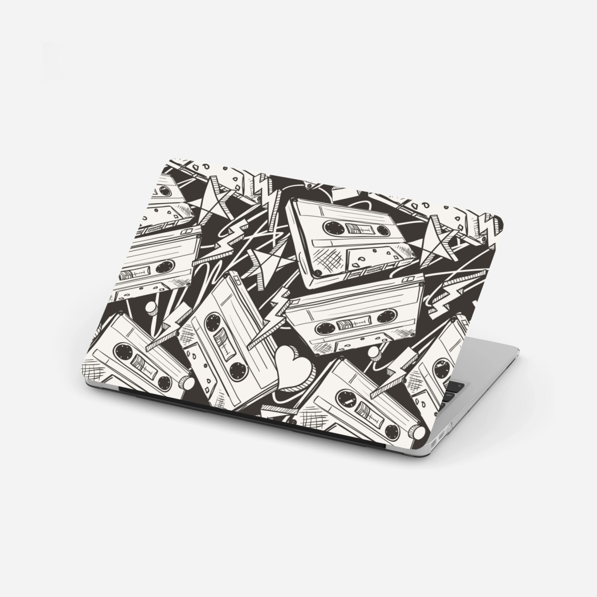 Laptop-Aufkleber vintage kassettenmuster – Wallnifity® Laptop-Aufkleber vintage kassettenmuster – Wallnifity®