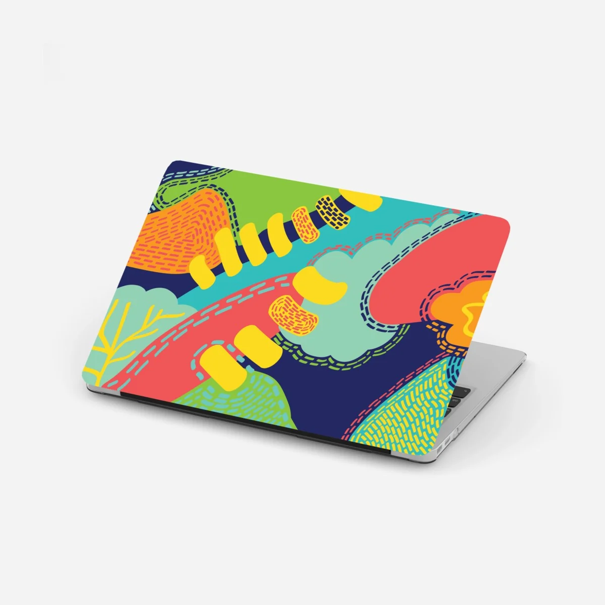 Laptop-Aufkleber leuchtendes abstraktes muster – Wallnifity® Laptop-Aufkleber leuchtendes abstraktes muster – Wallnifity®