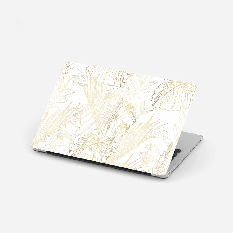 Laptop-Aufkleber minimalistische fassadenstruktur mit geometrischem muster – Wallnifity®