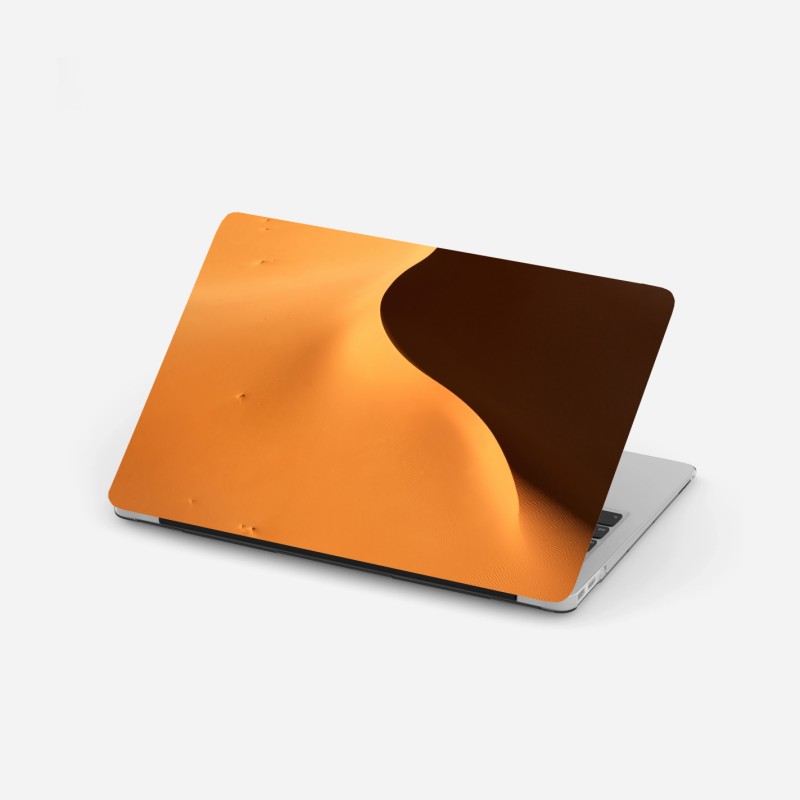 Laptop-Aufkleber goldene dünenkurven