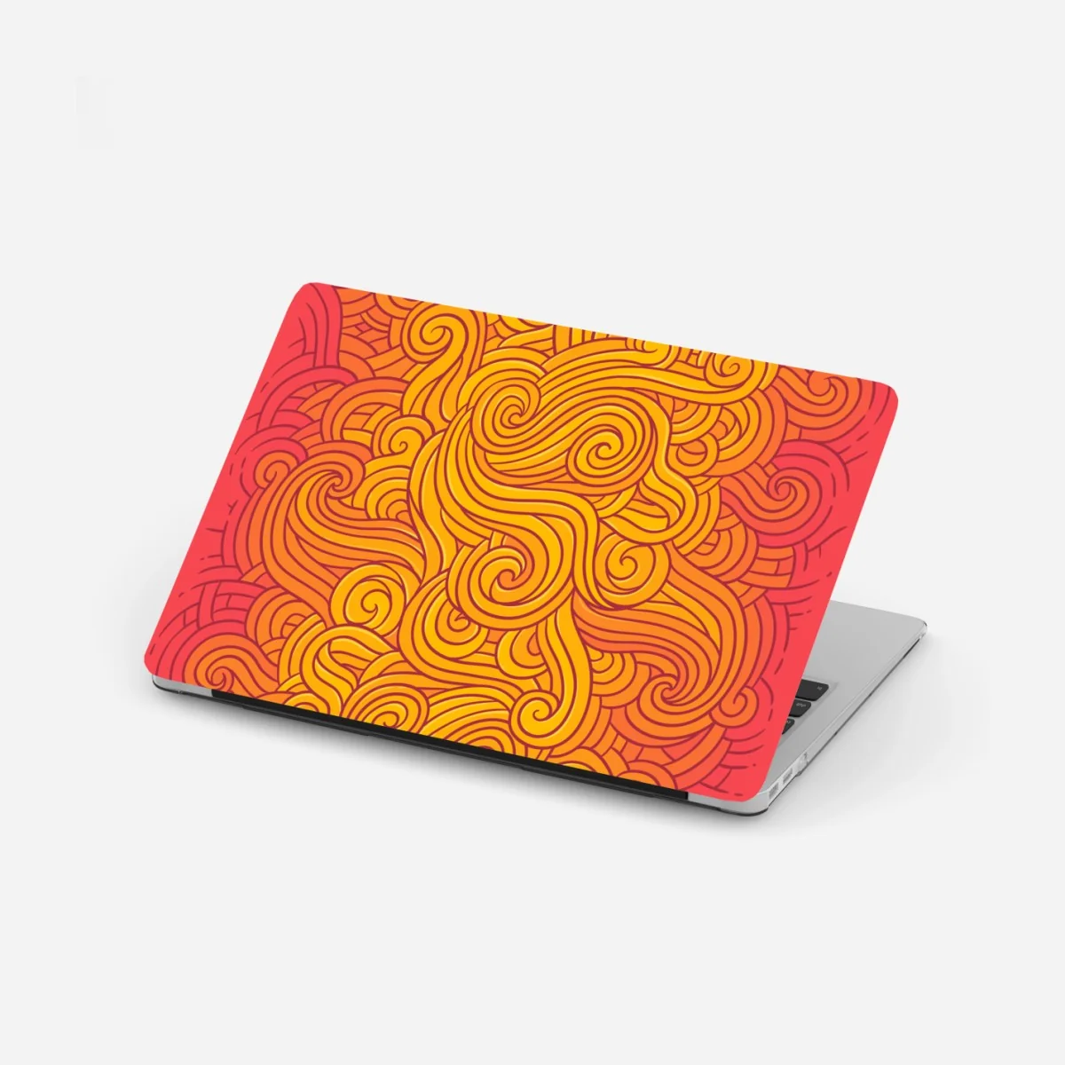 Laptop-Aufkleber warmes wirbelndes abstraktes muster – Wallnifity® Laptop-Aufkleber warmes wirbelndes abstraktes muster – Wallnifity®