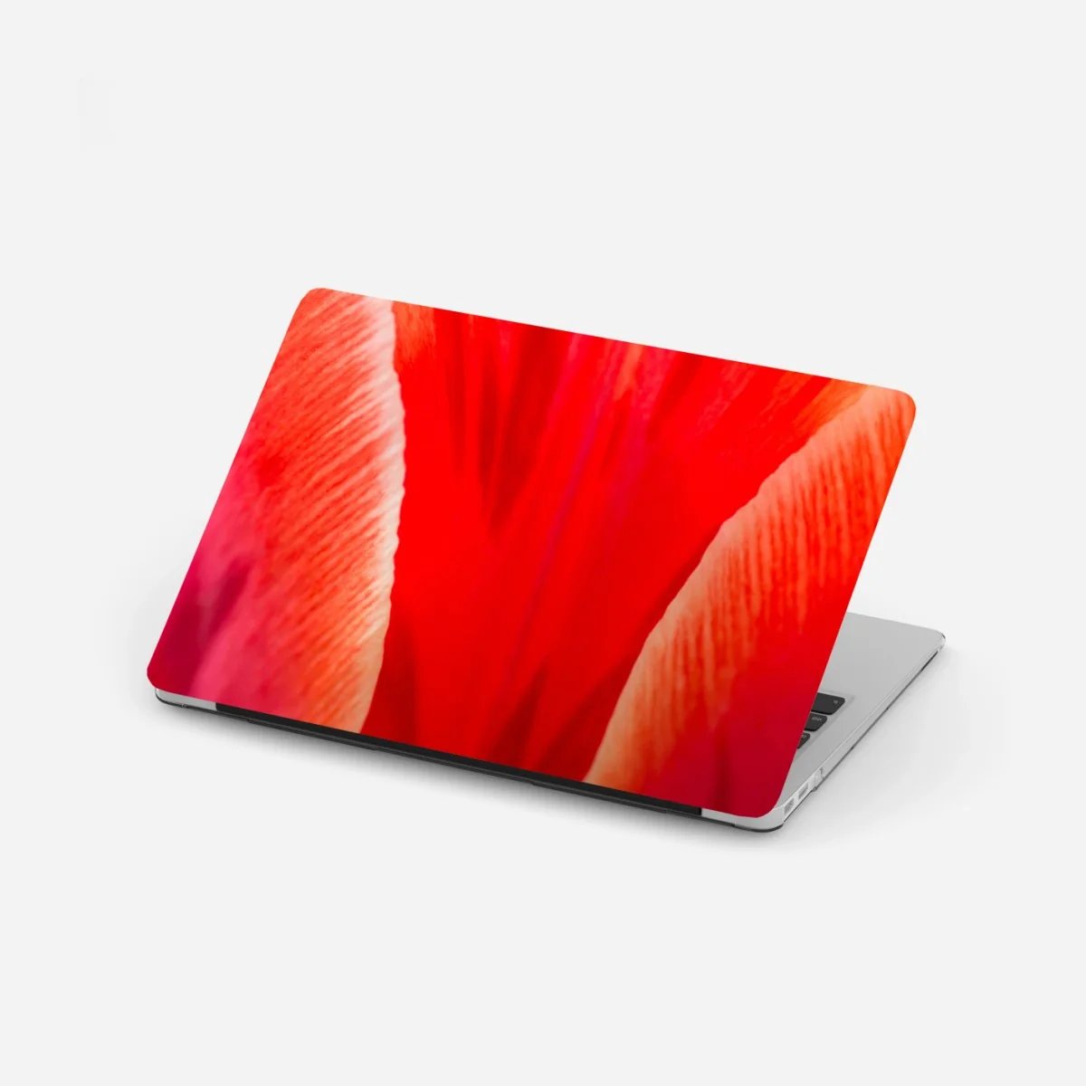 Laptop-Aufkleber leuchtende rote tulpen nahaufnahme – Wallnifity® Laptop-Aufkleber leuchtende rote tulpen nahaufnahme – Wallnifity®