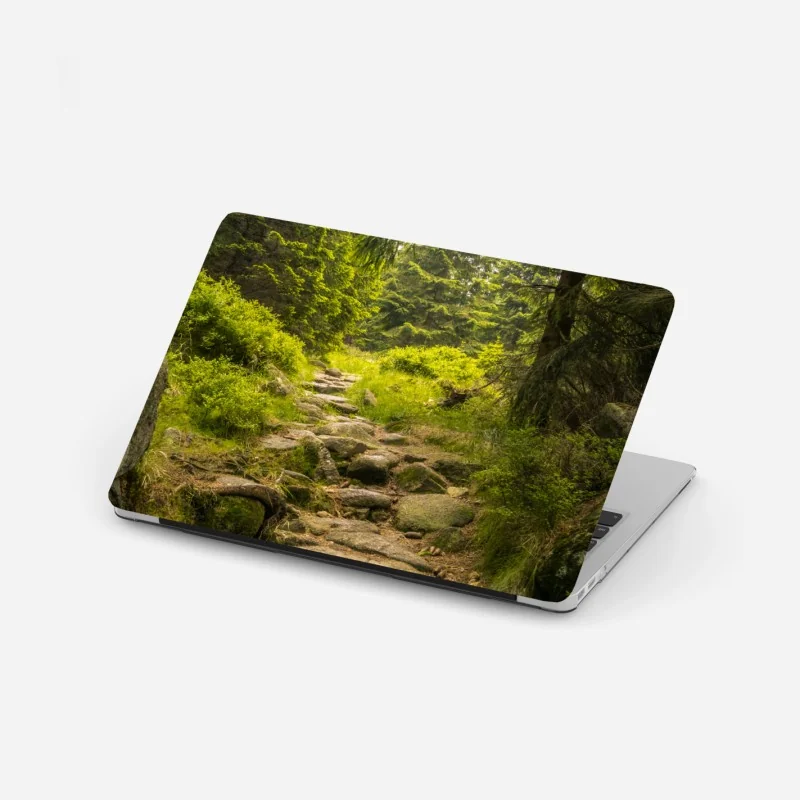 Laptop-Aufkleber sonnenbeschienene schlucht mit sandsteinformationen – Wallnifity®