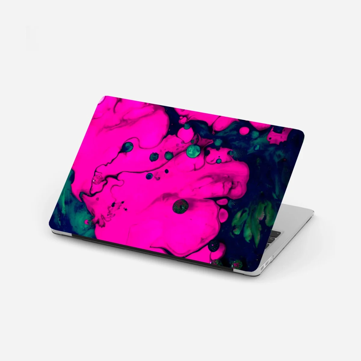 Laptop-Aufkleber neonpink flüssige abstraktion – Wallnifity® Laptop-Aufkleber neonpink flüssige abstraktion – Wallnifity®
