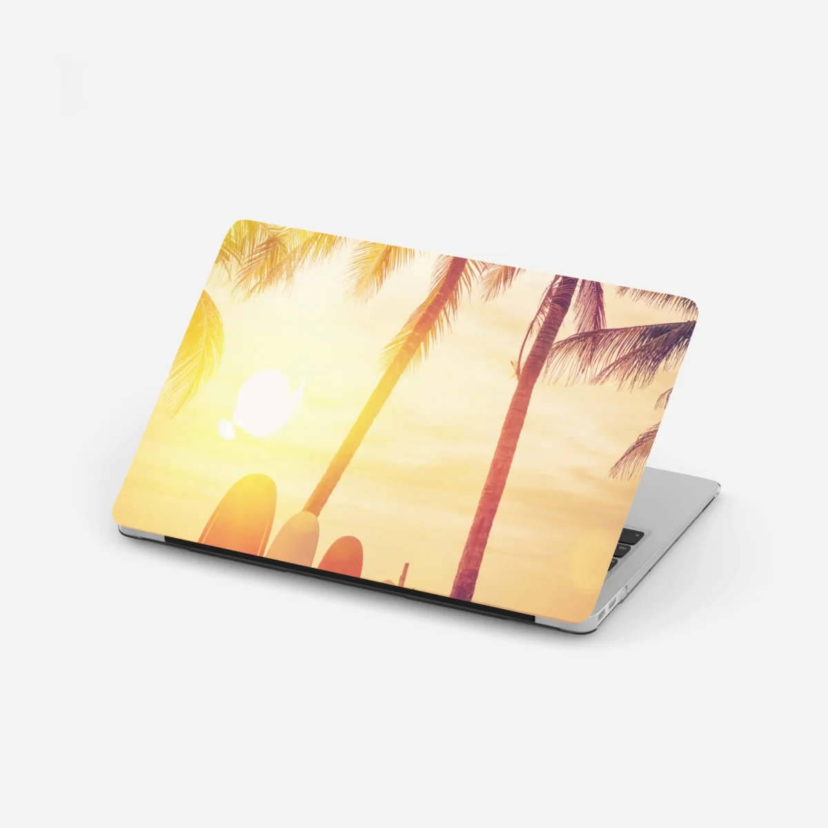 Laptop-Aufkleber tropischer sonnenuntergang mit surfboards – Wallnifity® Laptop-Aufkleber tropischer sonnenuntergang mit surfboards – Wallnifity®