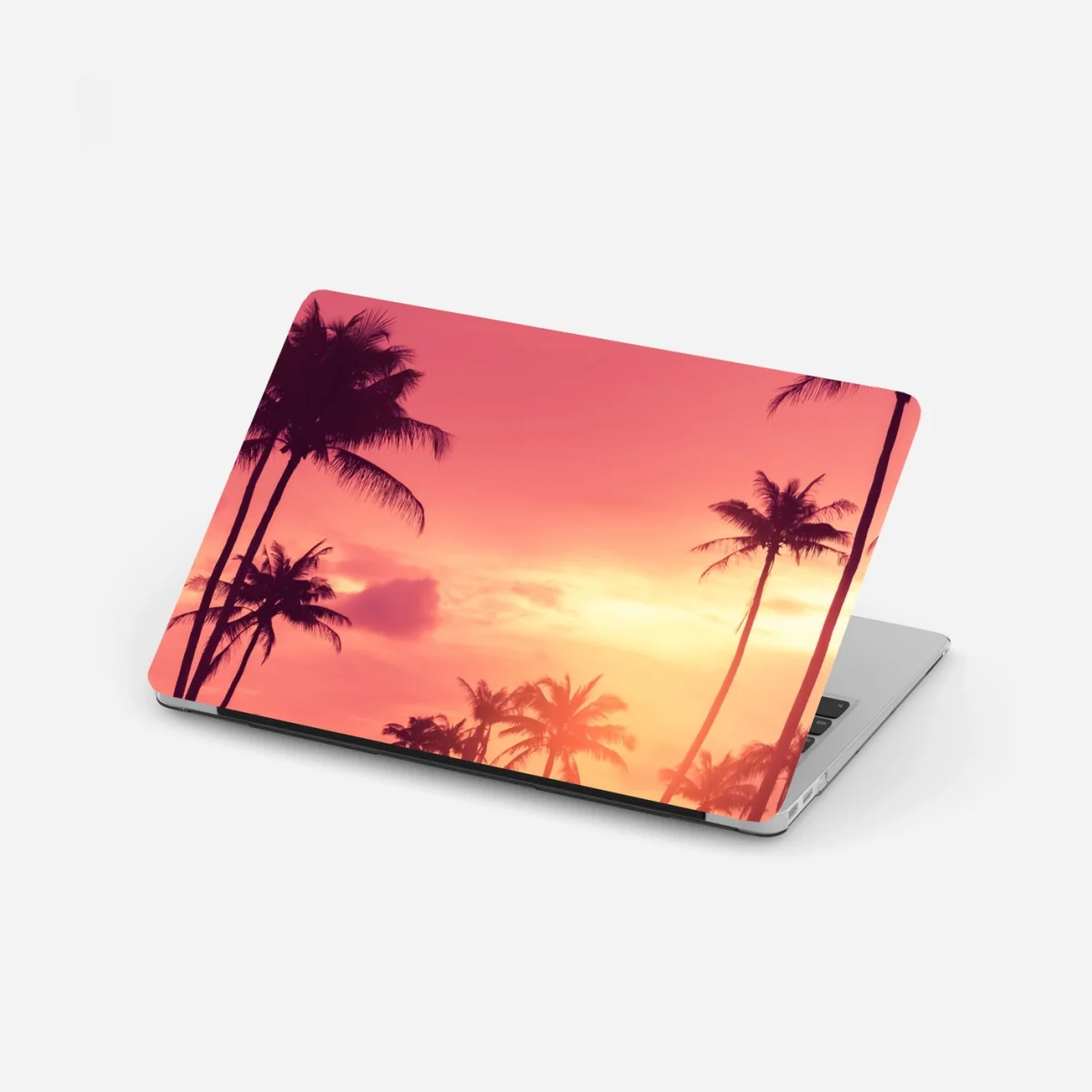 Laptop-Aufkleber rosa tropischer sonnenuntergang mit palmen – Wallnifity® Laptop-Aufkleber rosa tropischer sonnenuntergang mit palmen – Wallnifity®