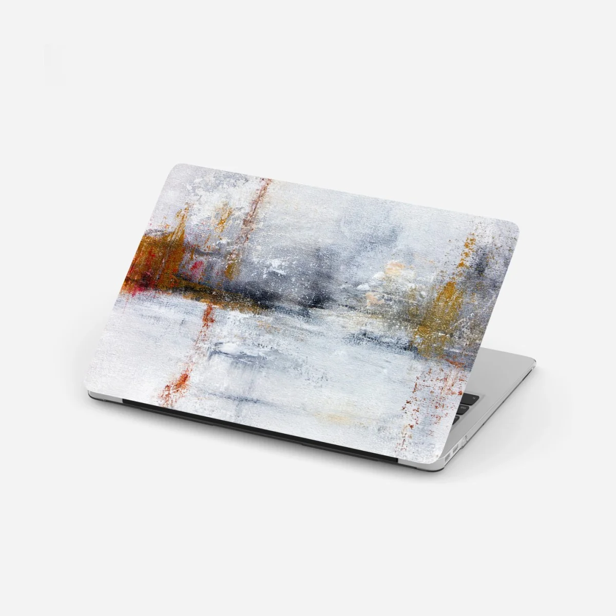Laptop-Aufkleber ruhige abstrakte landschaft in sanften neutralen tönen – Wallnifity®