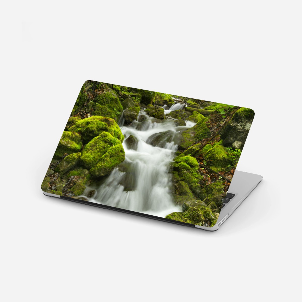 Laptop-Aufkleber moosiger wasserfall – Wallnifity®