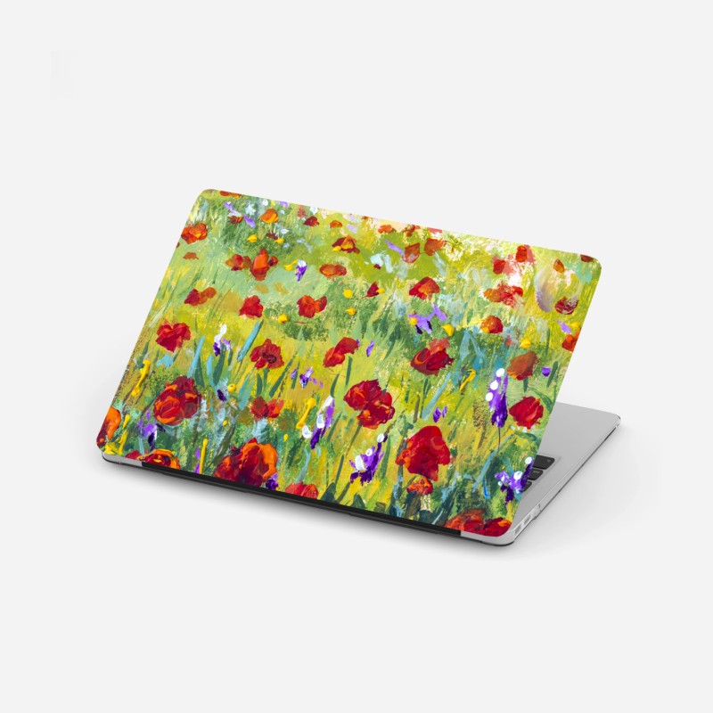 Laptop-Aufkleber impressionistische mohnwiese