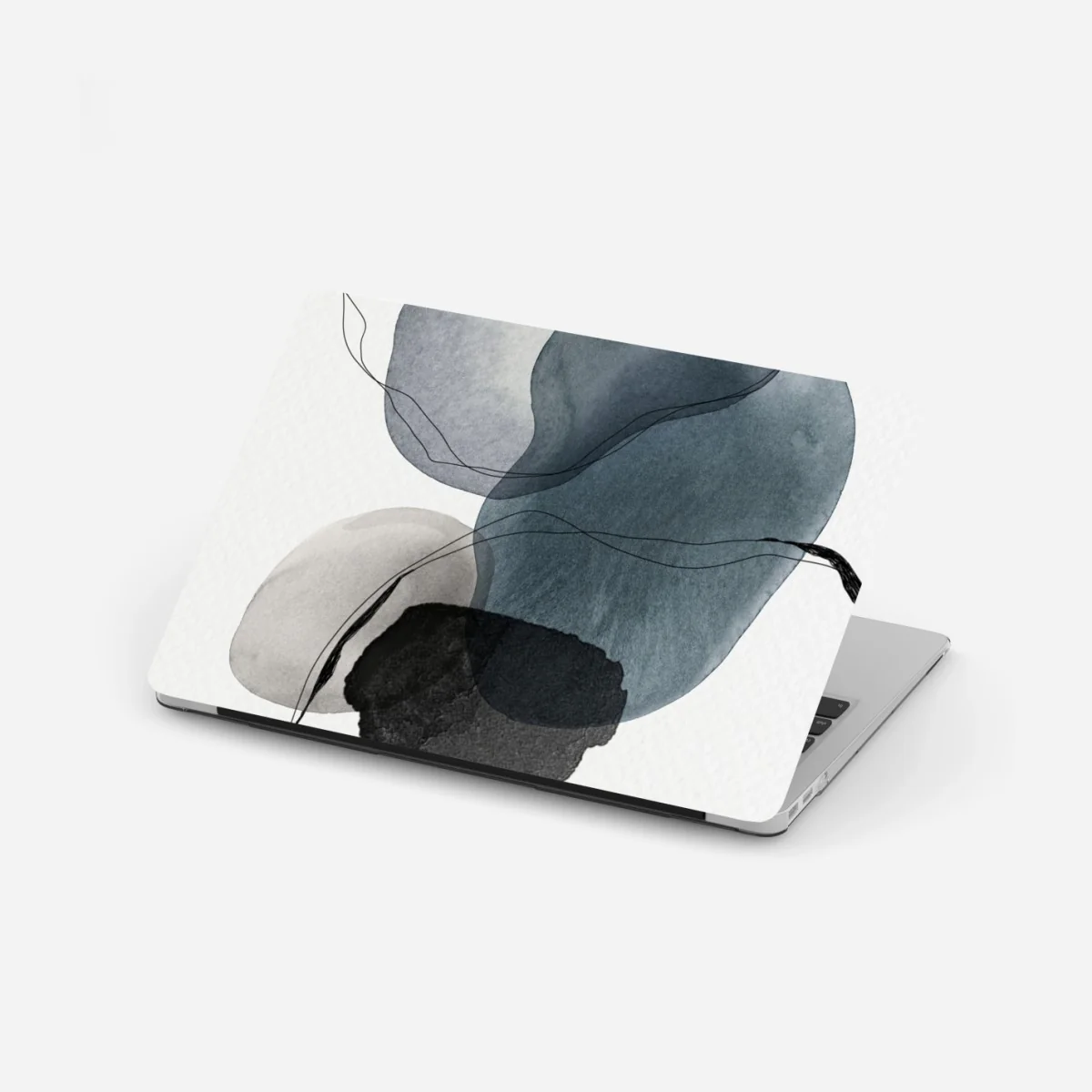 Laptop-Aufkleber ruhige blaue aquarellkugeln – Wallnifity® Laptop-Aufkleber ruhige blaue aquarellkugeln – Wallnifity®