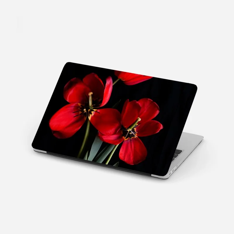 Laptop-Aufkleber symmetrische hängebrücke in schwarzweiß – Wallnifity®