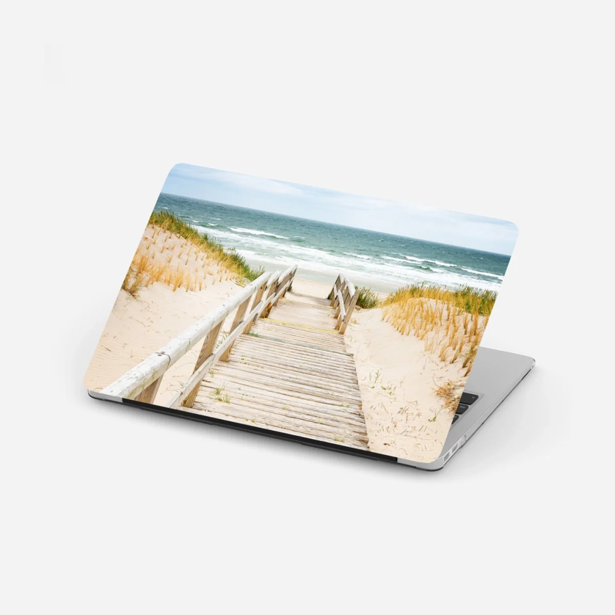 Laptop-Aufkleber holzsteg zum meer, Sylt – Wallnifity® Laptop-Aufkleber holzsteg zum meer, Sylt – Wallnifity®