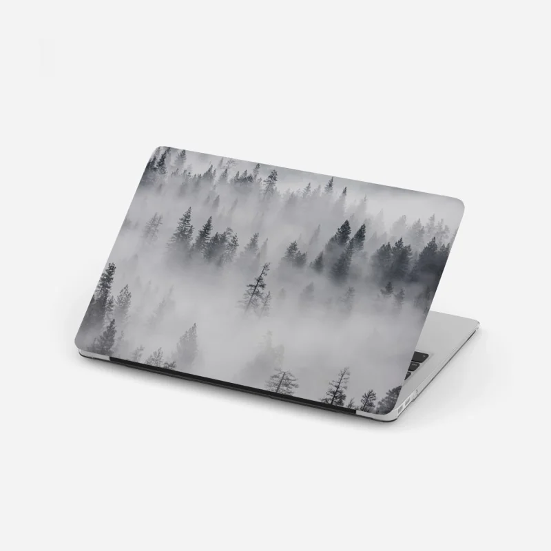 Laptop-Aufkleber herbstlicher bergsee mit vögeln – Wallnifity®