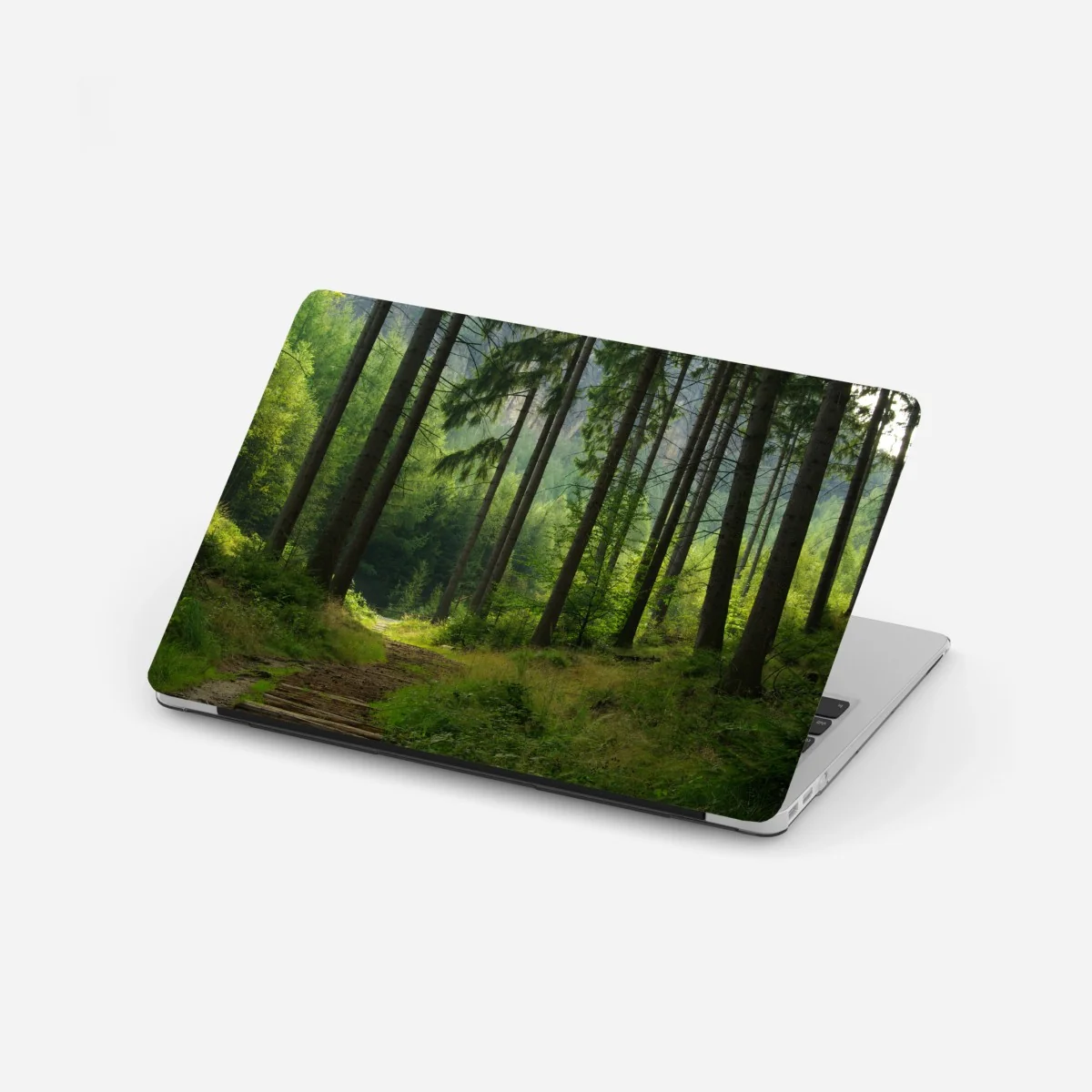 Laptop-Aufkleber ruhiger waldpfad – Wallnifity® Laptop-Aufkleber ruhiger waldpfad – Wallnifity®