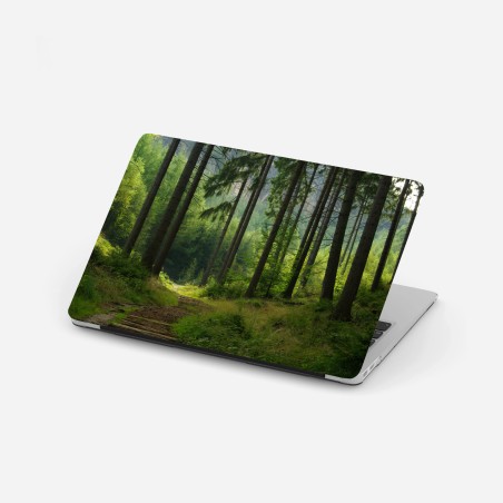 Laptop-Aufkleber ruhiger waldpfad – Wallnifity®