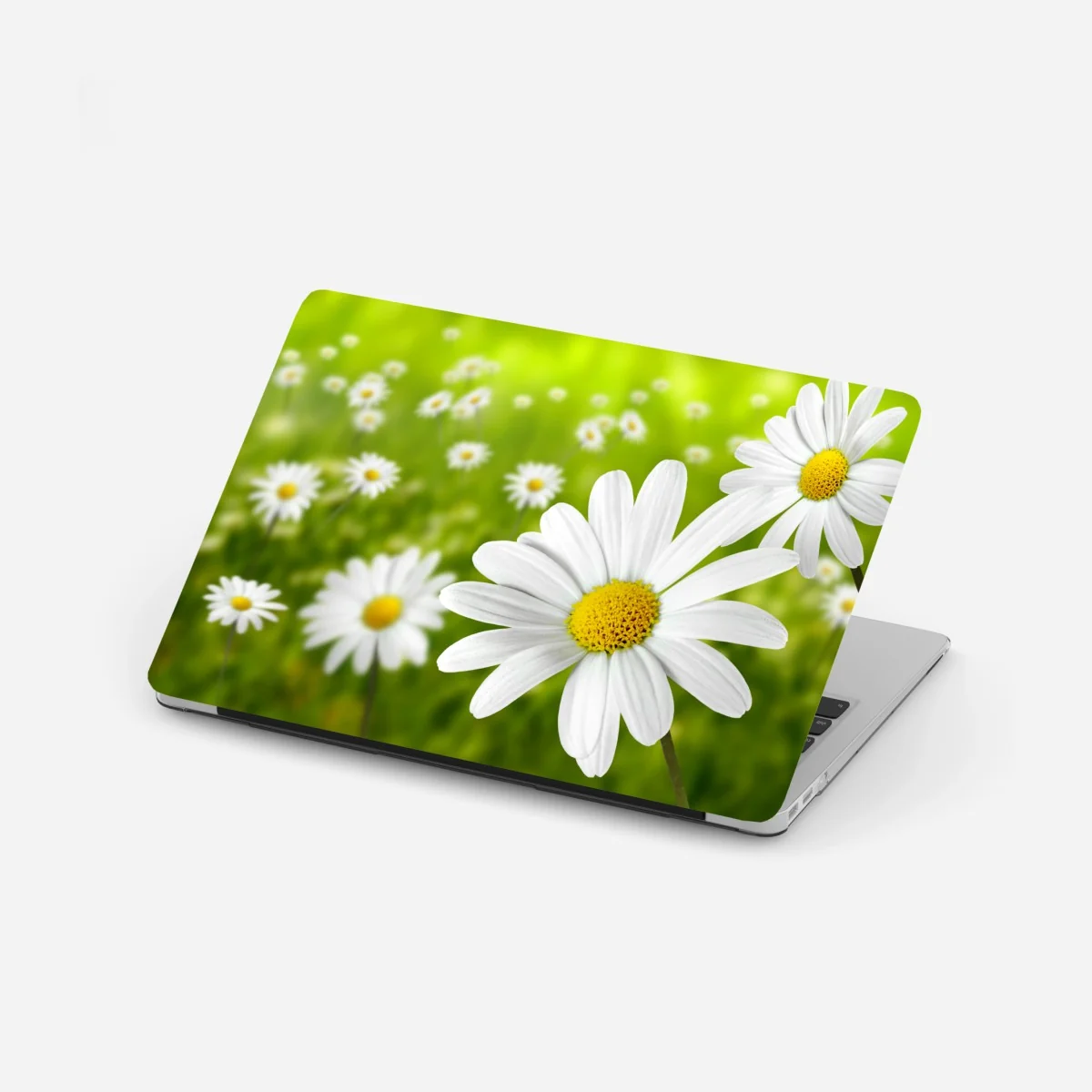 Laptop-Aufkleber weiße gänseblümchen auf der wiese – Wallnifity® Laptop-Aufkleber weiße gänseblümchen auf der wiese – Wallnifity®