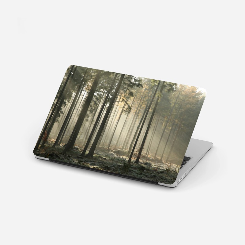 Laptop-Aufkleber retro geometrisches fliesenmuster in türkis und orange – Wallnifity®