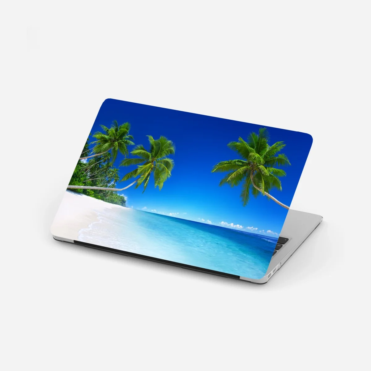 Laptop-Aufkleber tropischer strand mit palmen – Wallnifity® Laptop-Aufkleber tropischer strand mit palmen – Wallnifity®