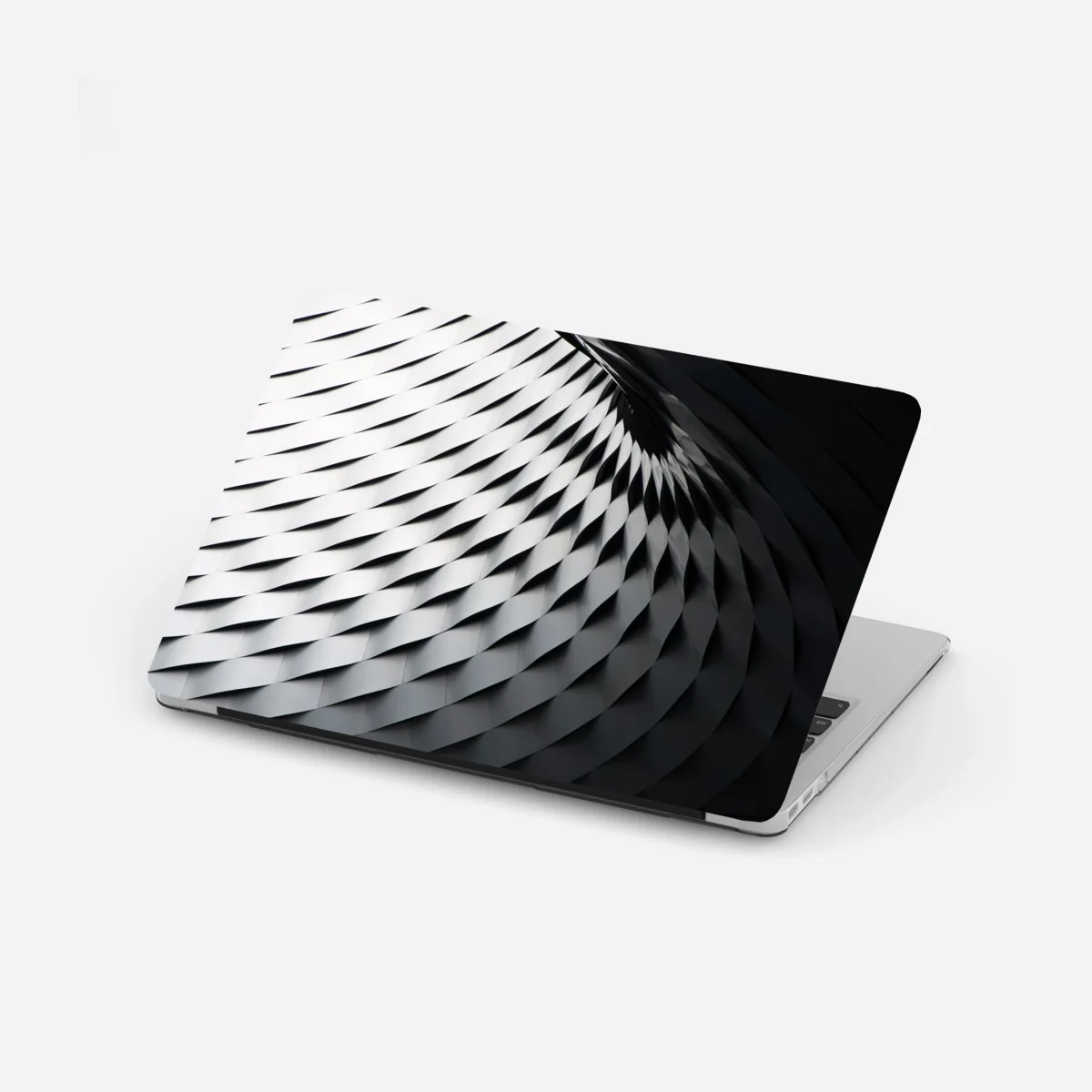 Laptop-Aufkleber monochromes geometrisches metallmuster – Wallnifity® Laptop-Aufkleber monochromes geometrisches metallmuster – Wallnifity®