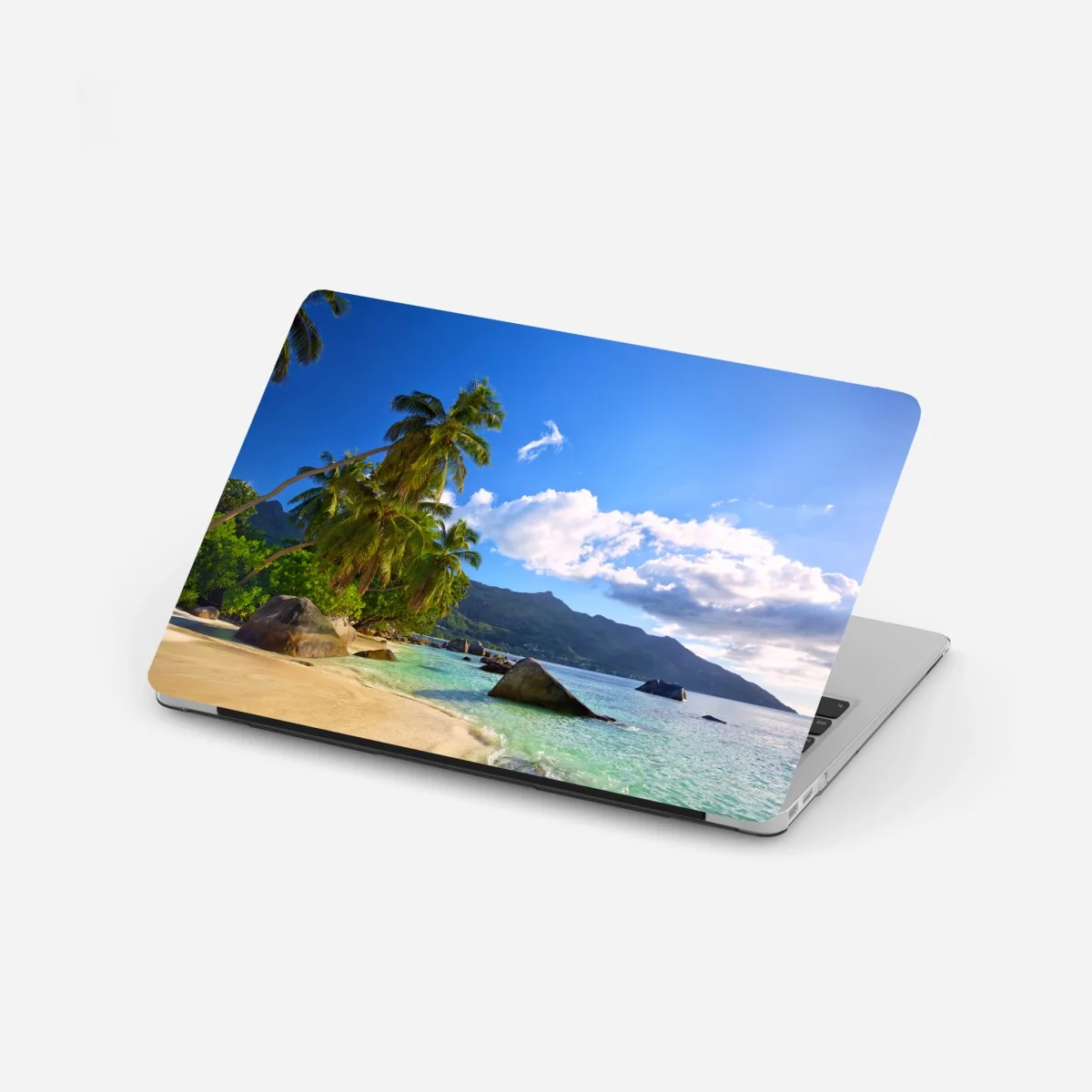 Laptop-Aufkleber tropischer strand auf Mahé – Wallnifity® Laptop-Aufkleber tropischer strand auf Mahé – Wallnifity®